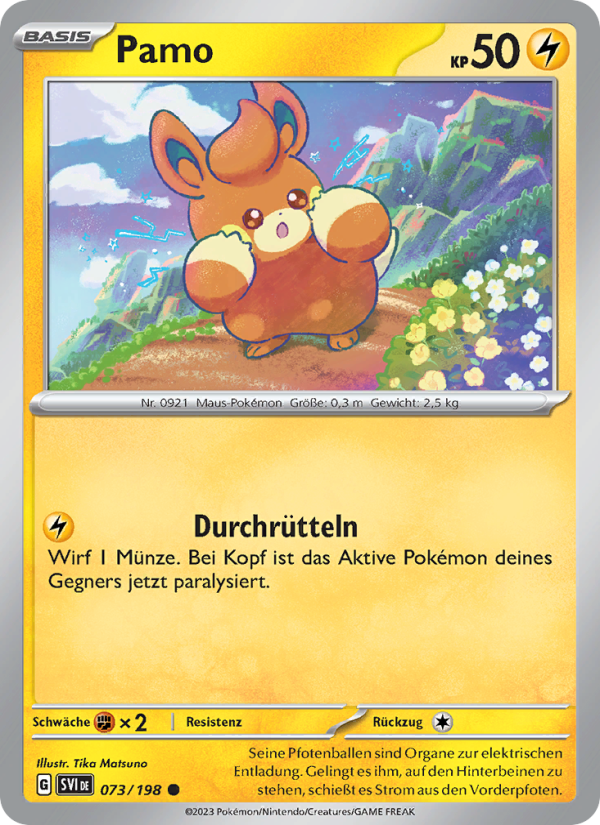Pamo 073 — Scarlet & Violet (German Pokémon TCG card)