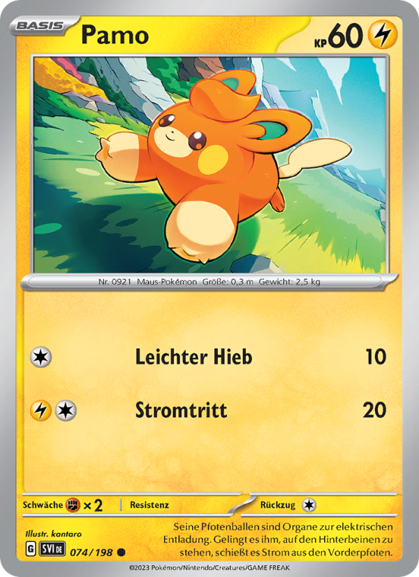Pamo 074 — Scarlet & Violet (German Pokémon TCG card)