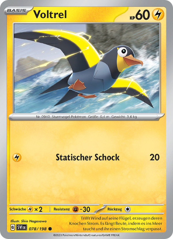 Voltrel 078 — Scarlet & Violet (German Pokémon TCG card)