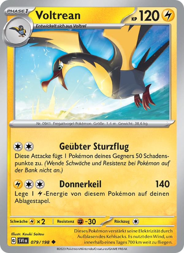 Voltrean 079 — Scarlet & Violet (German Pokémon TCG card)