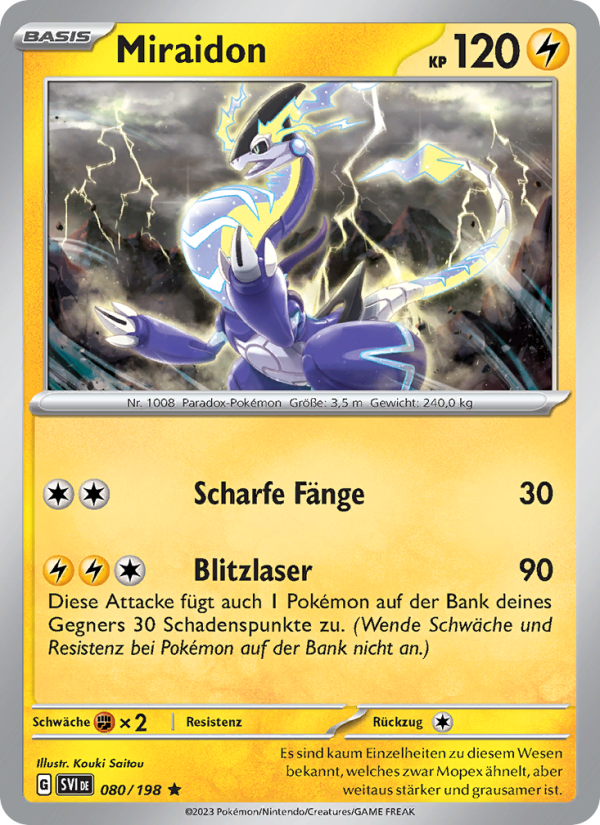 Miraidon 080 — Scarlet & Violet (German Pokémon TCG card)