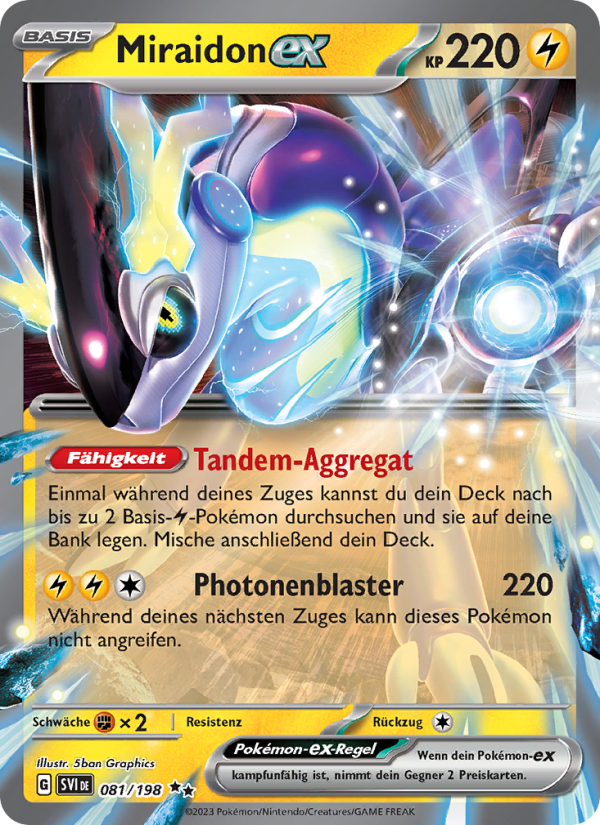 Miraidon-ex 081 — Scarlet & Violet (German Pokémon TCG card)