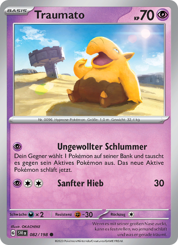 Traumato 082 — Scarlet & Violet (German Pokémon TCG card)