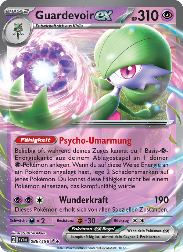 Guardevoir-ex 086 — Scarlet & Violet (German Pokémon TCG card)