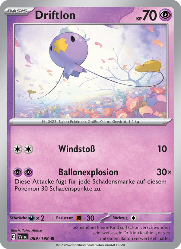 Driftlon 089 — Scarlet & Violet (German Pokémon TCG card)