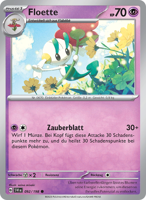 Floette 092 — Scarlet & Violet (German Pokémon TCG card)
