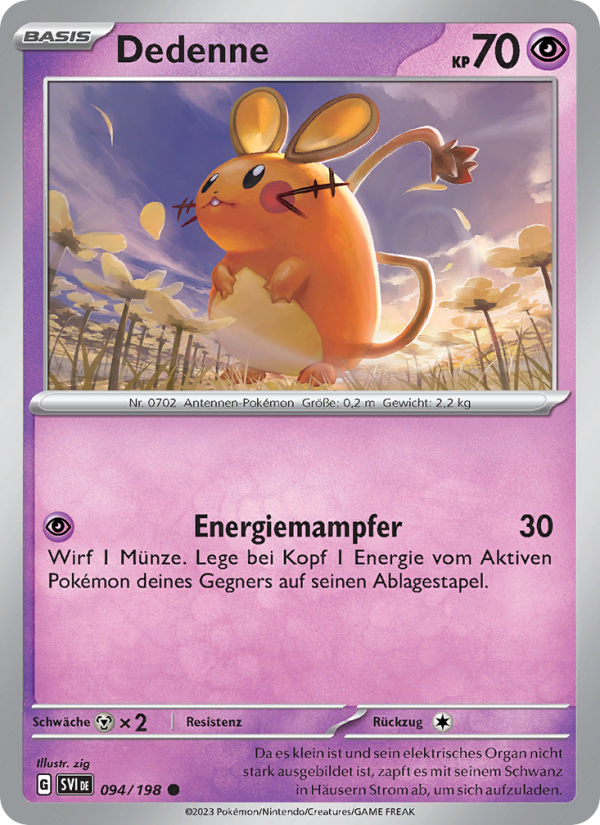 Dedenne 094 — Scarlet & Violet (German Pokémon TCG card)