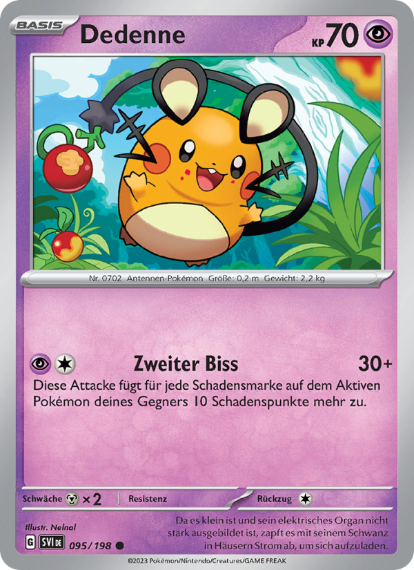 Dedenne 095 — Scarlet & Violet (German Pokémon TCG card)