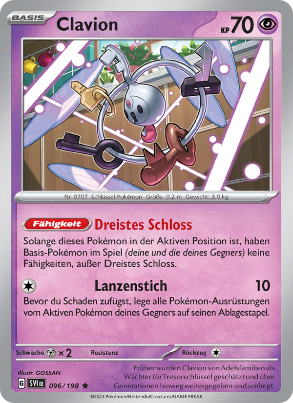 Clavion 096 — Scarlet & Violet (German Pokémon TCG card)