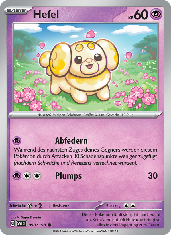 Hefel 098 — Scarlet & Violet (German Pokémon TCG card)