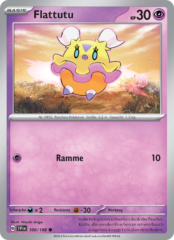 Flattutu 100 — Scarlet & Violet (German Pokémon TCG card)
