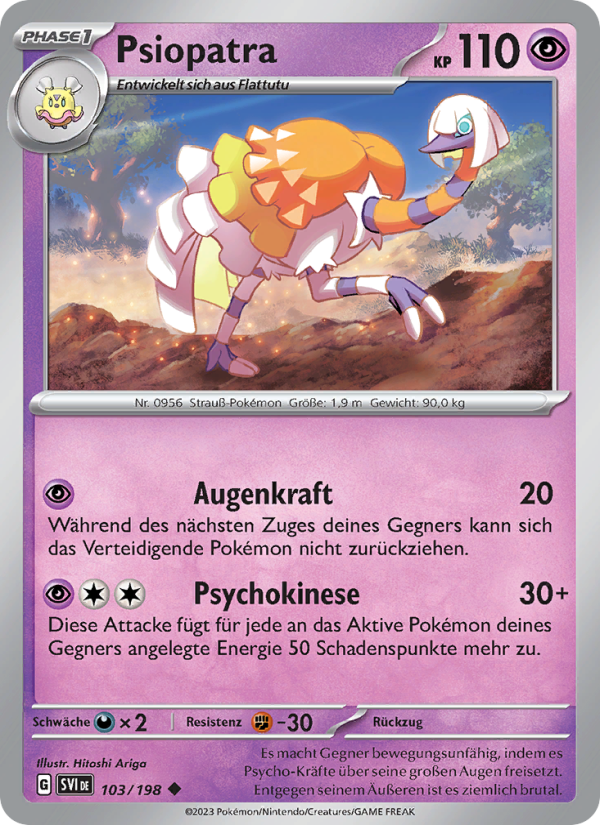 Psiopatra 103 — Scarlet & Violet (German Pokémon TCG card)