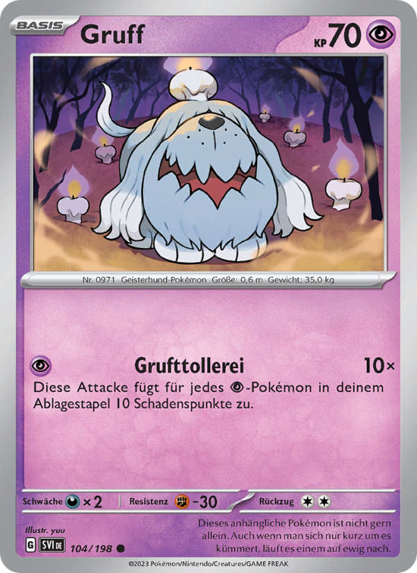 Gruff 104 — Scarlet & Violet (German Pokémon TCG card)