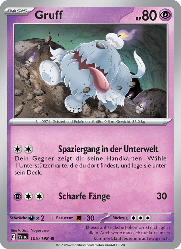 Gruff 105 — Scarlet & Violet (German Pokémon TCG card)