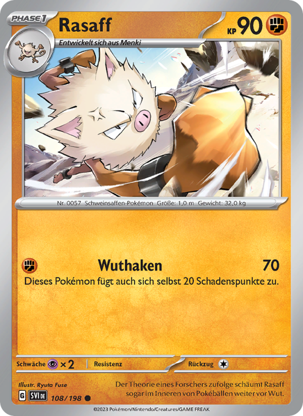 Rasaff 108 — Scarlet & Violet (German Pokémon TCG card)