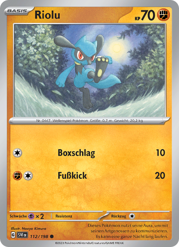 Riolu 112 — Scarlet & Violet (German Pokémon TCG card)