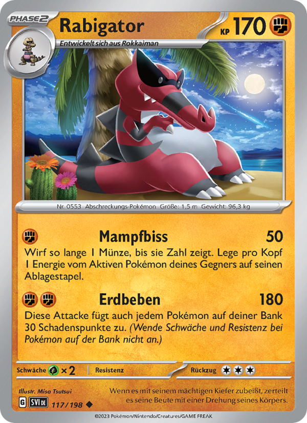 Rabigator 117 — Scarlet & Violet (German Pokémon TCG card)