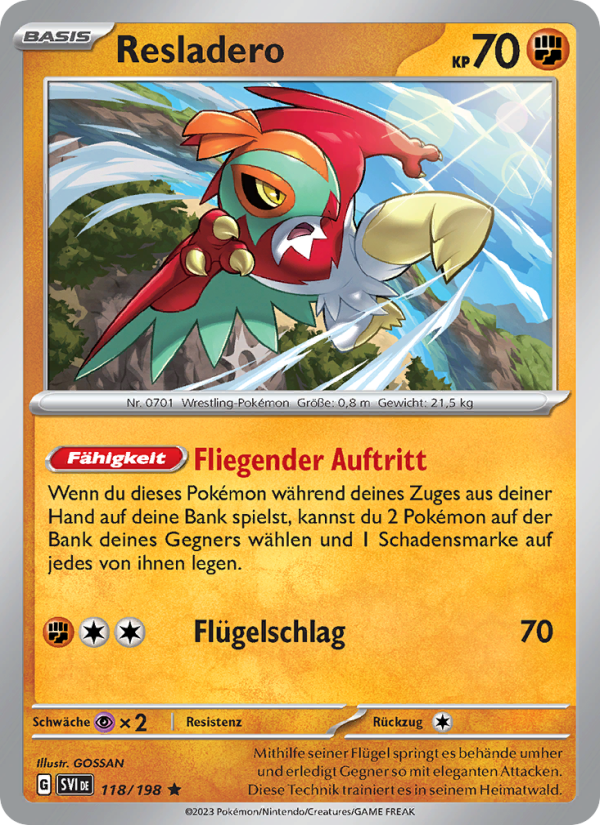 Resladero 118 — Scarlet & Violet (German Pokémon TCG card)
