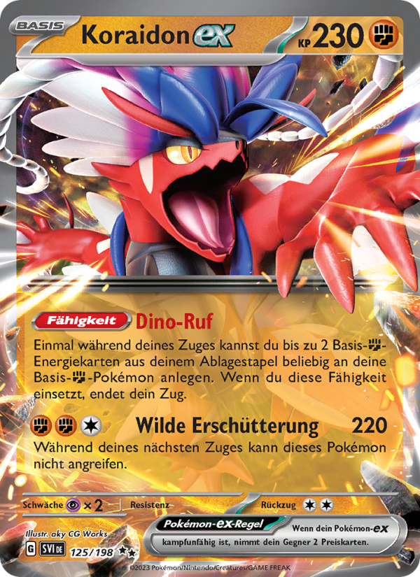 Koraidon-ex 125 — Scarlet & Violet (German Pokémon TCG card)
