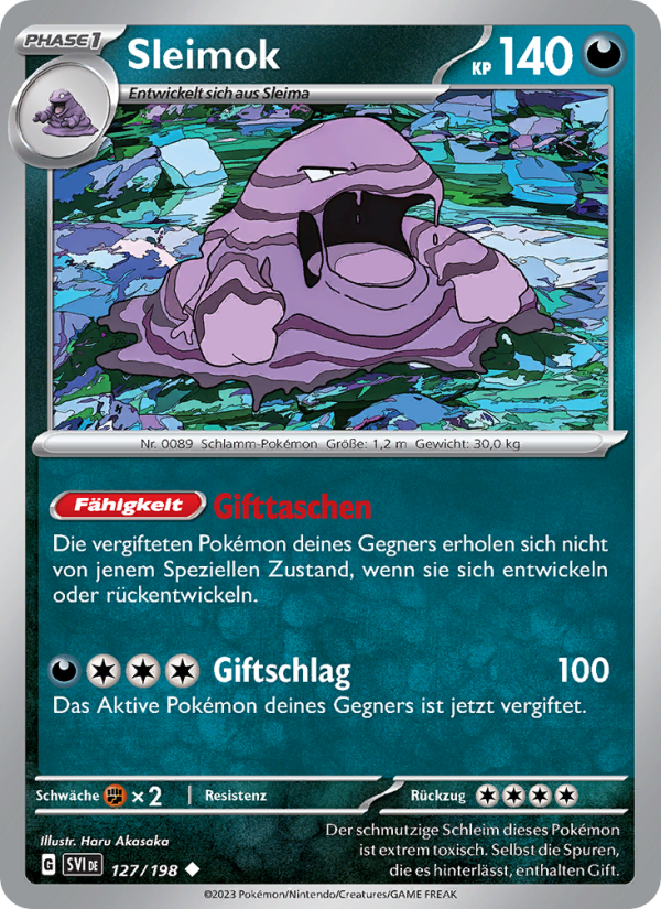 Sleimok 127 — Scarlet & Violet (German Pokémon TCG card)