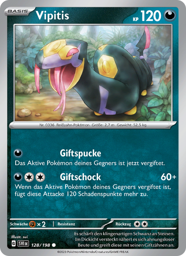 Vipitis 128 — Scarlet & Violet (German Pokémon TCG card)