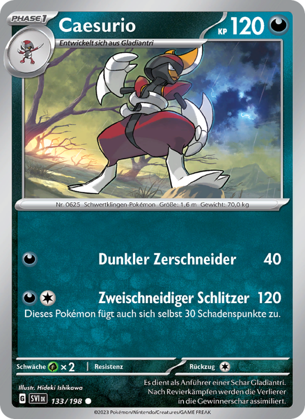 Caesurio 133 — Scarlet & Violet (German Pokémon TCG card)