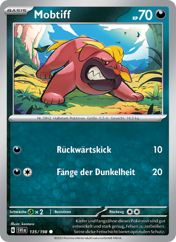 Mobtiff 135 — Scarlet & Violet (German Pokémon TCG card)