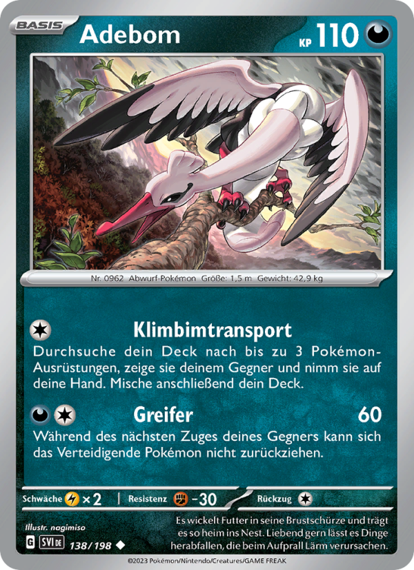 Adebom 138 — Scarlet & Violet (German Pokémon TCG card)