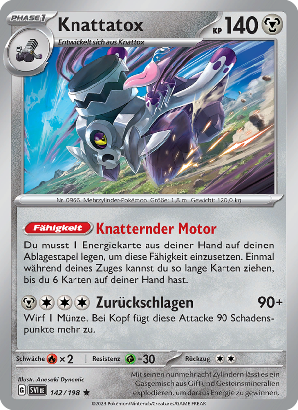 Knattatox 142 — Scarlet & Violet (German Pokémon TCG card)