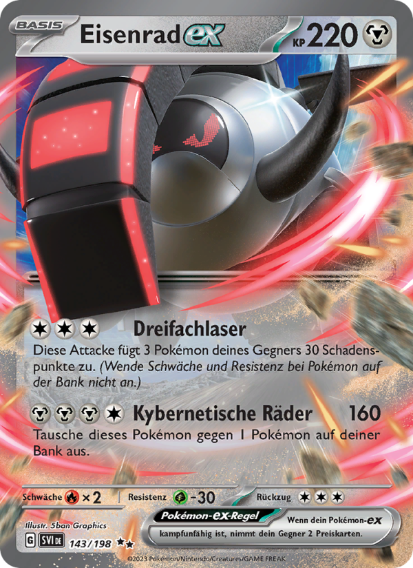 Eisenrad-ex 143 — Scarlet & Violet (German Pokémon TCG card)