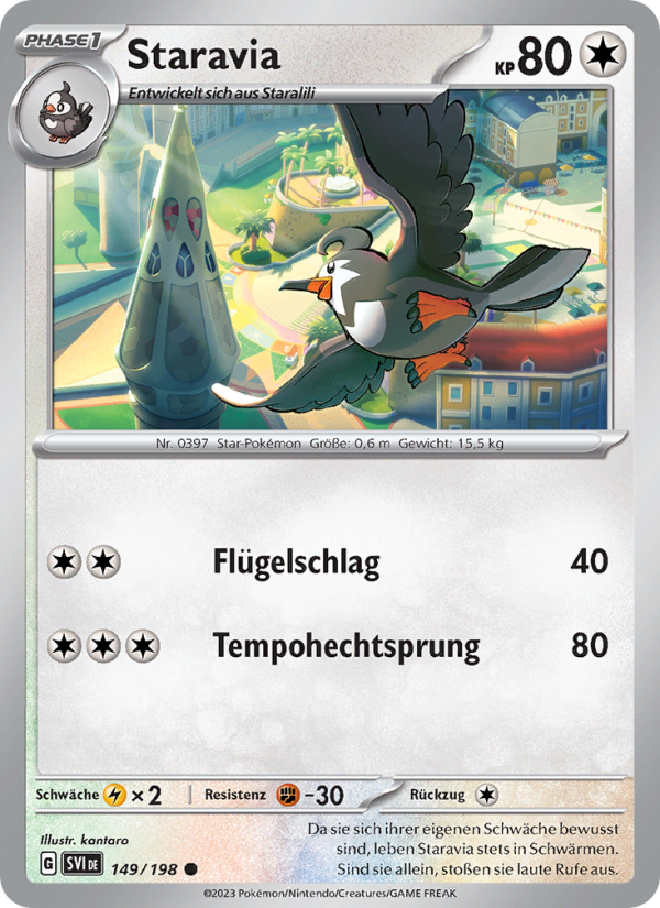 Staravia 149 — Scarlet & Violet (German Pokémon TCG card)