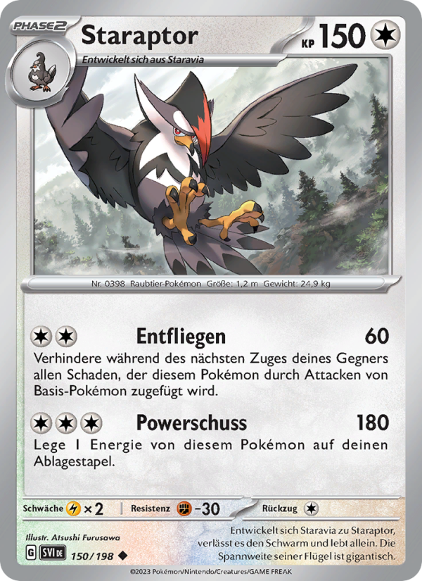 Staraptor 150 — Scarlet & Violet (German Pokémon TCG card)