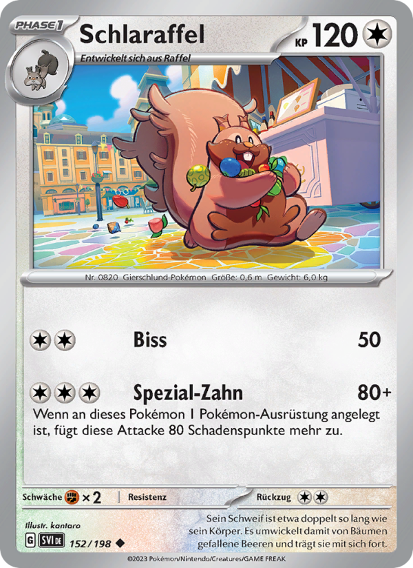 Schlaraffel 152 — Scarlet & Violet (German Pokémon TCG card)