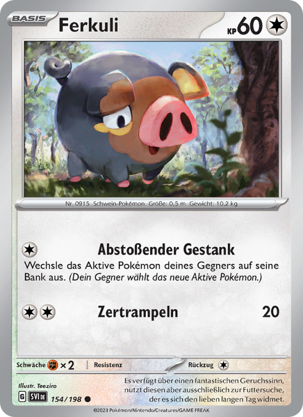 Ferkuli 154 — Scarlet & Violet (German Pokémon TCG card)