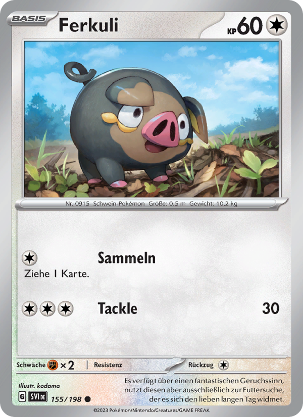 Ferkuli 155 — Scarlet & Violet (German Pokémon TCG card)
