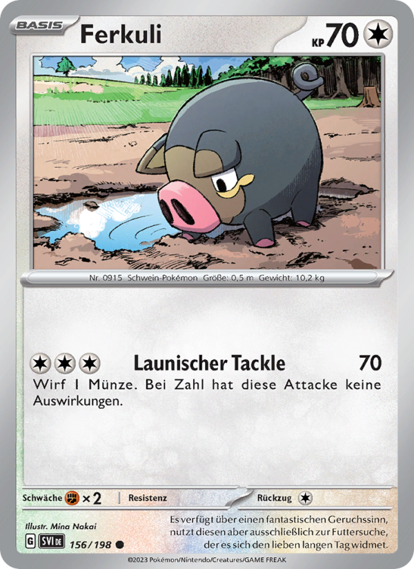 Ferkuli 156 — Scarlet & Violet (German Pokémon TCG card)