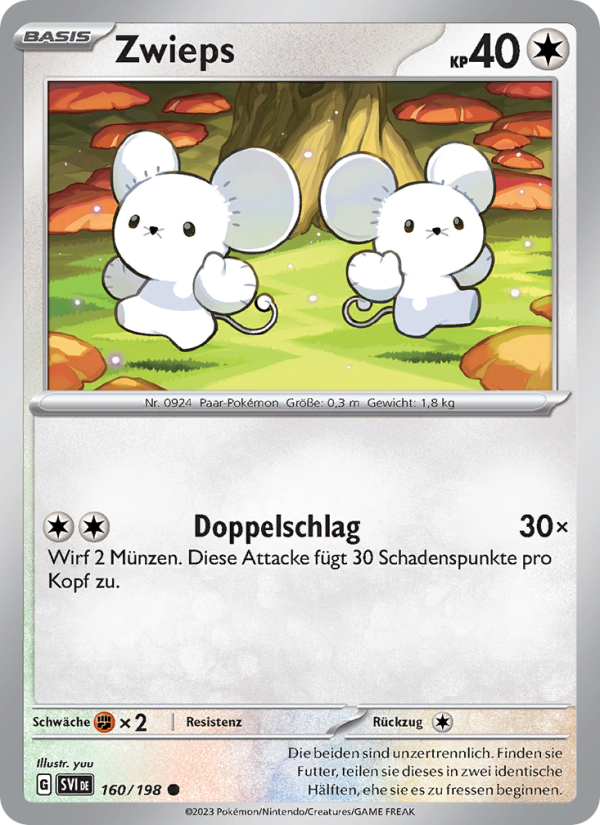 Zwieps 160 — Scarlet & Violet (German Pokémon TCG card)