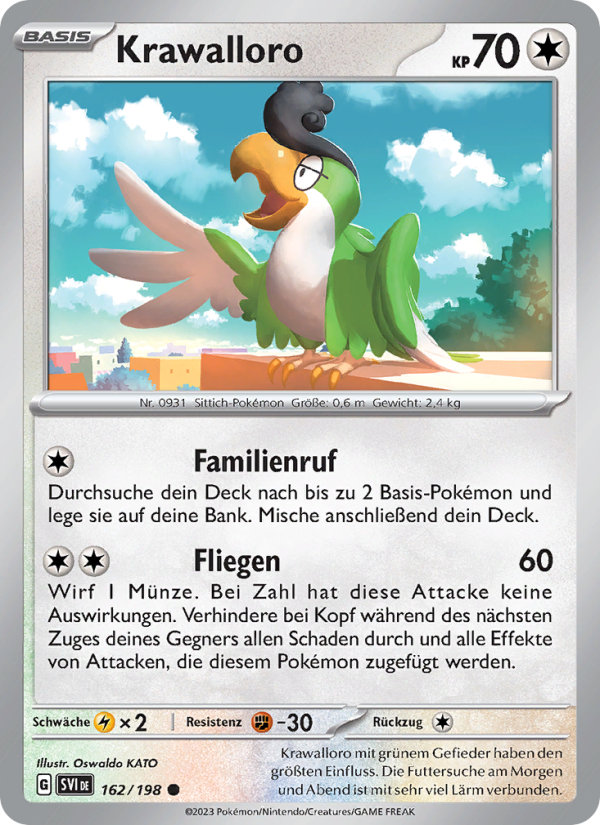 Krawalloro 162 — Scarlet & Violet (German Pokémon TCG card)