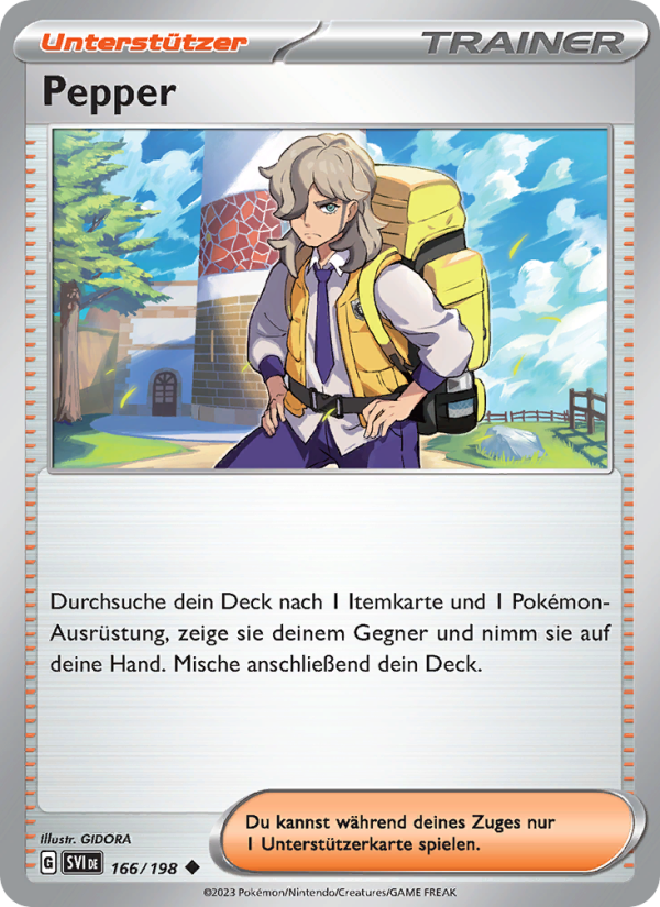 Pepper 166 — Scarlet & Violet (German Pokémon TCG card)