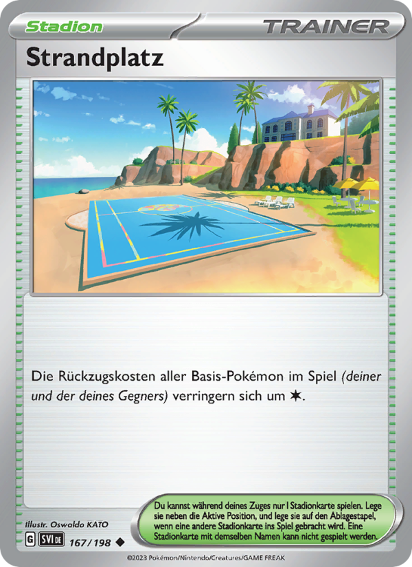 Strandplatz 167 — Scarlet & Violet (German Pokémon TCG card)