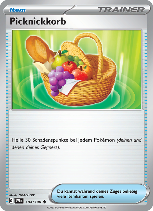 Picknickkorb 184 — Scarlet & Violet (German Pokémon TCG card)
