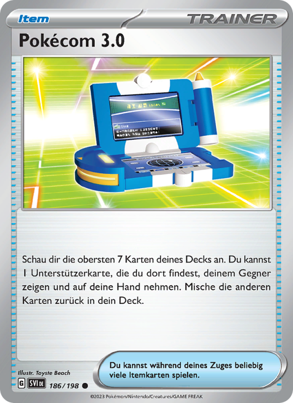Pokécom 3.0 186 — Scarlet & Violet (German Pokémon TCG card)