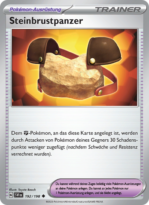 Steinbrustpanzer 192 — Scarlet & Violet (German Pokémon TCG card)