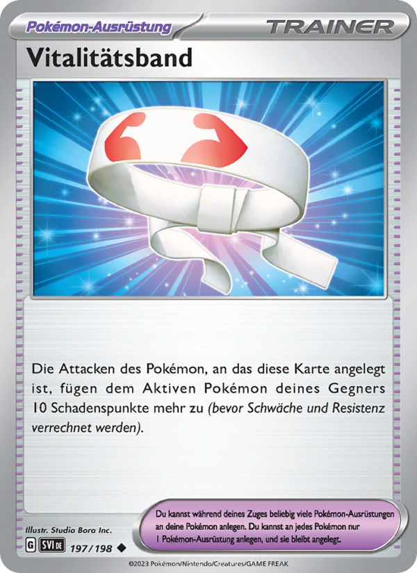 Vitalitätsband 197 — Scarlet & Violet (German Pokémon TCG card)