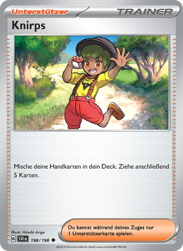 Knirps 198 — Scarlet & Violet (German Pokémon TCG card)