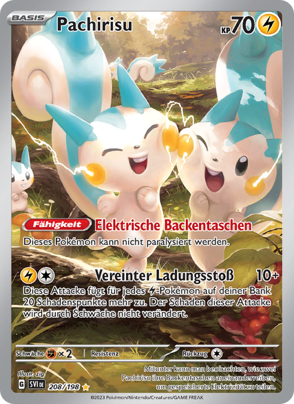 Pachirisu 208 — Scarlet & Violet (German Pokémon TCG card)