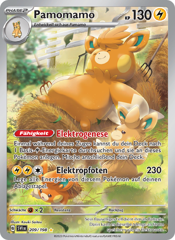 Pamomamo 209 — Scarlet & Violet (German Pokémon TCG card)
