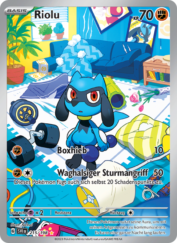 Riolu 215 — Scarlet & Violet (German Pokémon TCG card)