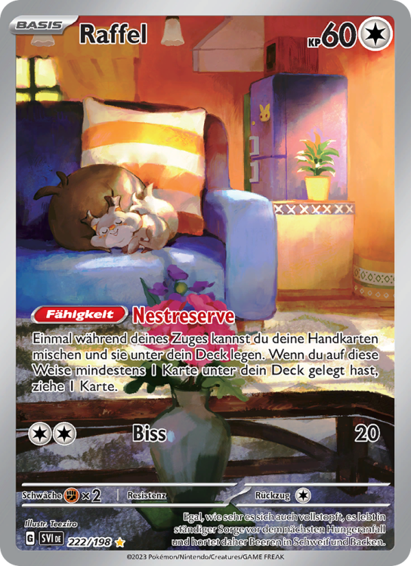 Raffel 222 — Scarlet & Violet (German Pokémon TCG card)