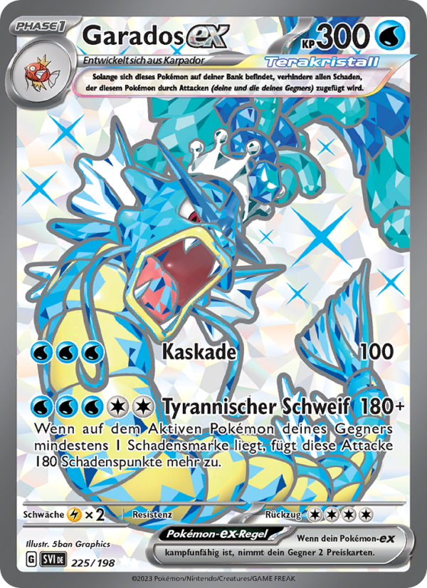 Garados-ex 225 — Scarlet & Violet (German Pokémon TCG card)